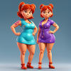 Animation 3D Style Filles