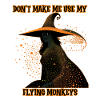 Witch silhouette, Flying Monkeys