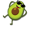 Avocado with Sunglasses Avocados