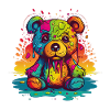 Charming Rainbow Teddy