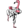 Flamingo Bird Karate