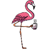 Flamingo Bird Coffee Lover