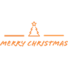 Merry Christmas logos transparent