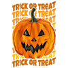 trick or treat, pumpkin.