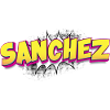 Sanchez Benutzerdefinierter Name Comic-Buch-Stil Pop-Art,