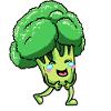 Broccoli Laughing Emoticon Vegan Vegetables