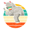 Rhinoceros with sunglasses Rhino