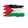 Palestine Flag Graffiti Art