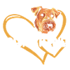 Airedale Terrier Heart