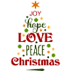 Joy hope love and peace