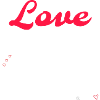 LOVE inscription white