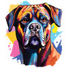 Boxerhund Pop Art