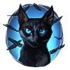 Crowfeather Krähenfeder Schwarze Katze Halloween