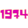 Year 1974 Pink and Yellow