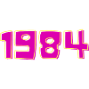 Year 1984 Pink and Yellow