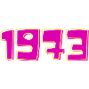 Year 1973 Pink and Yellow