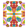 Geometric folk pattern