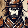 Samurai Krieger Porträt