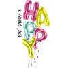 HAPPY Balloon Letters