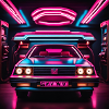 Neon car GMW