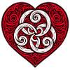 Celtic Triskelion Heart