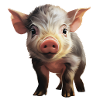 Adorable piglet