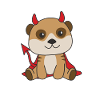 Meerkat Happy Halloween Devil Costume