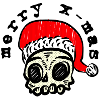 Merry Skullmas Christmas Skull X-Mas