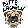 Mops Lächeln