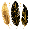 Goldene Federn