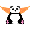 Winged panda