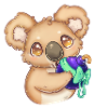 Koala mit Bombe