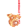 Airedale Terrier Us drapeau