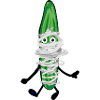 cucumber, mummy, bandage, halloween