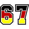 67 Number Symbol Germany