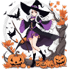Halloween Anime Sorcière
