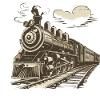 alte Dampflok Eisenbahn Zug