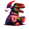 Dino trinkt Glühwein