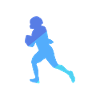 American Football Fullback Touchdown