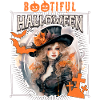 Gothic Halloween Witch, Saying Bootiful