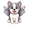 Cute Angel Husky Comic