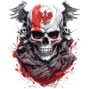 Polish Skull: Patriotic Flag