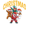 Dabbing Christmas Characters Squad