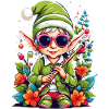 Elf with flute