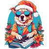 Hund mit Piano