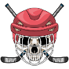 Totenkopf Eishockey Eishockeyschläger