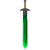 Épée runique verte