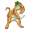 Tiger Bogenschütze Bogen