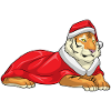 Chapeau de Père Noël tigre