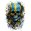 Ukrainian Patriot: Flag & Skull